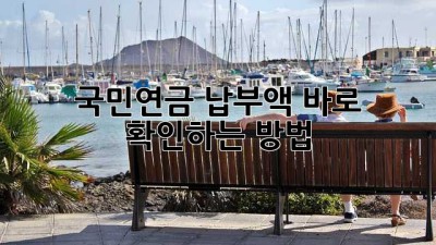 국민연금 납부액 바로 확인하는 방법